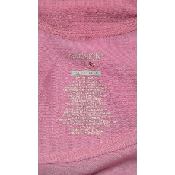 Danskin Now Pink Workout Activewear Racerback Tank Top Athletic Shirt XSmall - Picture 3 of 3